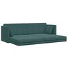 vidaXL Floor Sofa Bed Dark Green 83.86 x 27.56 x 30.31 in Velvet
