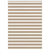 vidaXL Zebra Blind Sand brown Polyester, Aluminum 61 in x 78.7 in