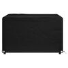vidaXL Garden Furniture Cover Black Polyethylene 49.2 x 49.2 x 29.5 in