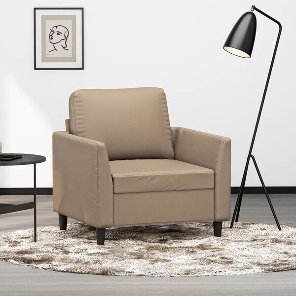 vidaXL Sofa Chair Cappuccino