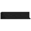 vidaXL Wall Shelf Black Engineered wood Medium Wall mounting