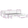 vidaXL Daybed With Trundle Wax Brown Solid Pine Wood Single