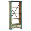 vidaXL Bookcase Solid Reclaimed Wood 31.5"x13.8"x70.9"