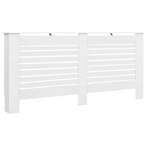 vidaXL Radiator Cover White 67.7"x7.5"x32.1" MDF
