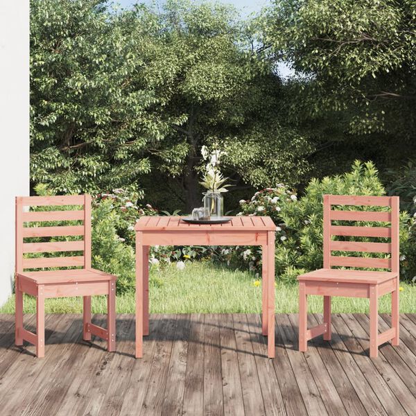 vidaXL Garden Bistro Set Natural Wood Solid Douglas Fir wood Medium