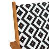 vidaXL Garden Chair Set of 2 Brown, Black, White