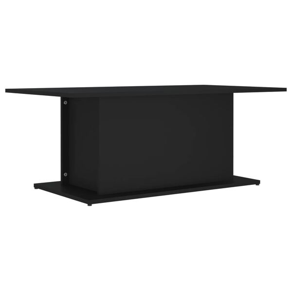 vidaXL Coffee Table Black Engineered wood 40.2 x 21.9 x 15.7 in Durable