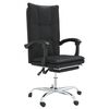 vidaXL Reclining Office Chair Black Faux leather, Metal, Plywood Standard