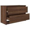 vidaXL TV Cabinet Brown Oak Engineered Wood 31.5 x 13.8 x 21.3 in
