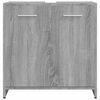 vidaXL Bathroom Cabinet Gray Sonoma 23.6"x13"x23.6" Engineered Wood