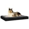 vidaXL Dog Bed Black Solid Pine Wood Medium Durable Dog Bed