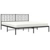 vidaXL Bed Frame Black Powder-Coated Steel Super King Bed Frame