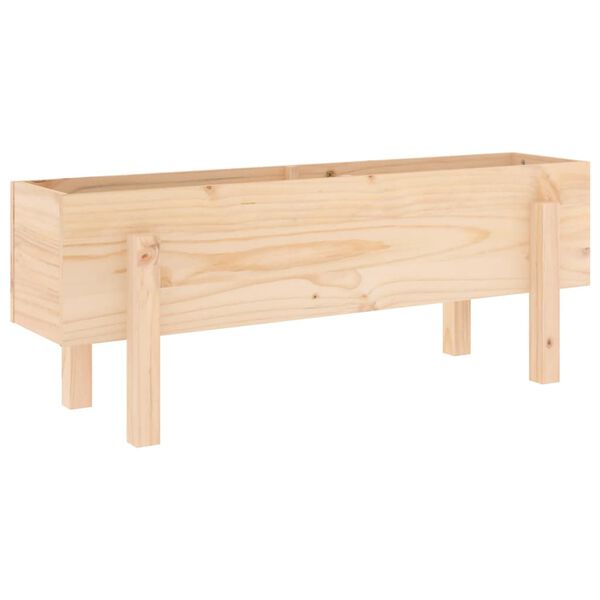 vidaXL Garden Raised Bed  39.8"x11.8"x15" Solid Wood Pine