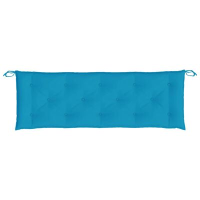 vidaXL Garden Bench Cushions 2pcs Light Blue 59.1"x19.7"x2.8" Oxford Fabric