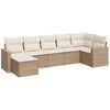 vidaXL Garden Sofa Set Beige and cream white
