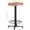vidaXL Bar Stool Set of 2 Natural wood