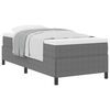 vidaXL Box Spring Bed Light Grey 39.37 x 78.74 in Velvet