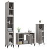vidaXL Bathroom Furniture Set Grey Sonoma Engineered Wood Large