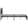 vidaXL Bed Frame Brown Oak Steel Double Stylish Furniture
