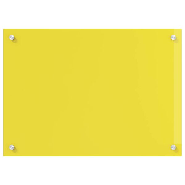 vidaXL Kitchen Backsplash Yellow 27.56 x 23.62 x 0.24 in