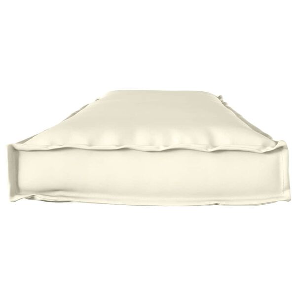 vidaXL Cushion Cream 55.12 x 15.75 x 3.15 in Oxford Fabric