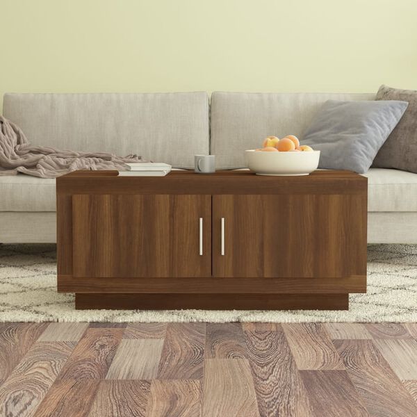 vidaXL Coffee Table Brown Oak Engineered Wood Medium Coffee Table