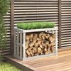 vidaXL Patio Log Holder White 42.5x20.5x29.1" Solid Wood Pine