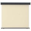 48419 vidaXL Balcony Side Awning 49.2"x98.4" Cream