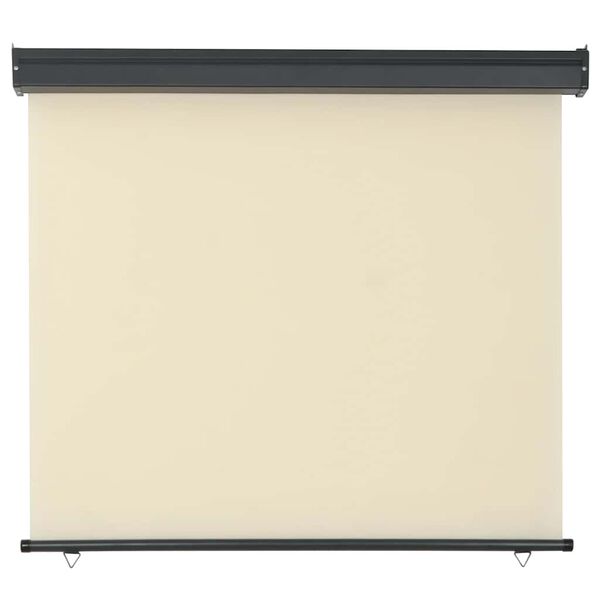 48419 vidaXL Balcony Side Awning 49.2"x98.4" Cream