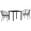 vidaXL Garden Dining Set 5 pcs Brown poly rattan