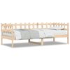 vidaXL Day Bed Natural Wood Solid Pine Wood Twin Convertible