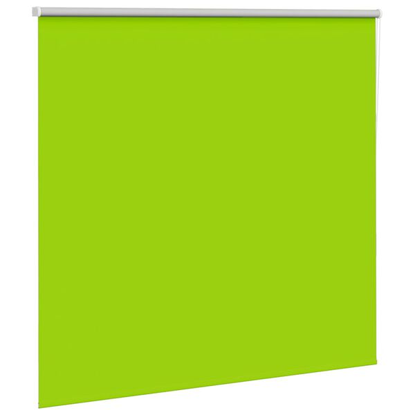 vidaXL Roller Blind Leaves Green 100% Polyester, Aluminum