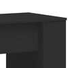 vidaXL Desk Black Engineered Wood Large Desk Rectangular Modern