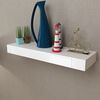 vidaXL Wall Mounted Shelf Set of 2 White MDF 31.5 in