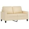 vidaXL Sofa Set Cream Fabric (100% polyester), metal, textilene, plywood