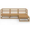 vidaXL Garden Lounge Set Honey brown Solid pine wood Modular
