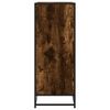 vidaXL Shoe Cabinet Smoked Oak Engineered wood and metal Medium