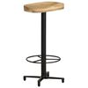vidaXL Bar Stool Set of 2 Natural Wood, Black
