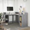 vidaXL Desk Grey Sonoma Engineered Wood Compact Desk Rectangular
