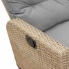 vidaXL Reclining Garden Sofa Beige