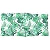 vidaXL Lowback Chair Cushion Set of 6 Leaf pattern Oxford fabric