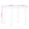 vidaXL Garden Dining Set Grey and Black
