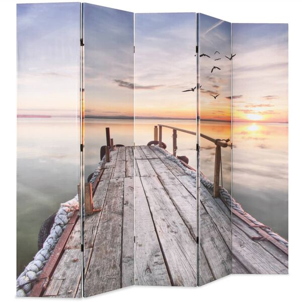 vidaXL Folding Room Divider 78.7x66.9" Lake