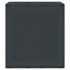 vidaXL Storage Box Anthracite 21.65 x 20.87 x 22.44 in Polypropylene