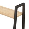 vidaXL Standing Shelf Light Brown and Black Engineered wood, steel Large