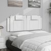 vidaXL Headboard Cushion White