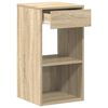vidaXL Bedside Cabinet Set of 2 Sonoma Oak Engineered Wood Medium