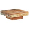 vidaXL Coffee Table Mixed Color Solid Reclaimed Wood 31.5x31.5 in