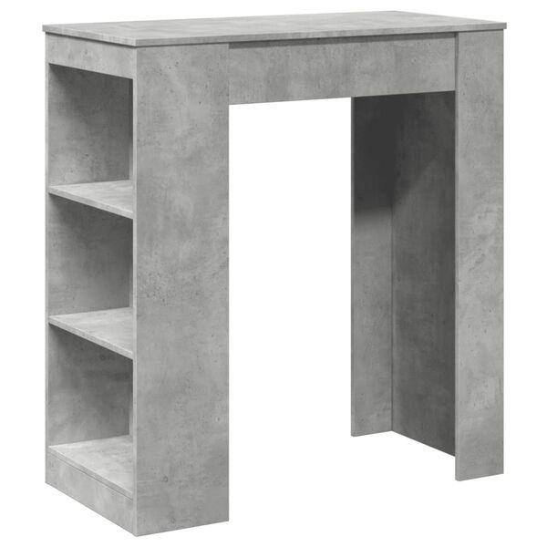 vidaXL Bar Table Concrete Grey Engineered Wood Large Bar Table