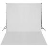 vidaXL Backdrop Support System 10 x 10 ft White